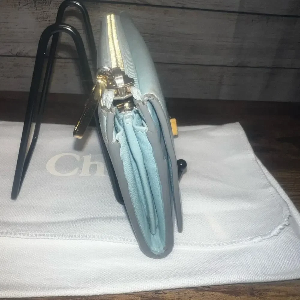 Chole Continental Wallet - Robins Egg Blue